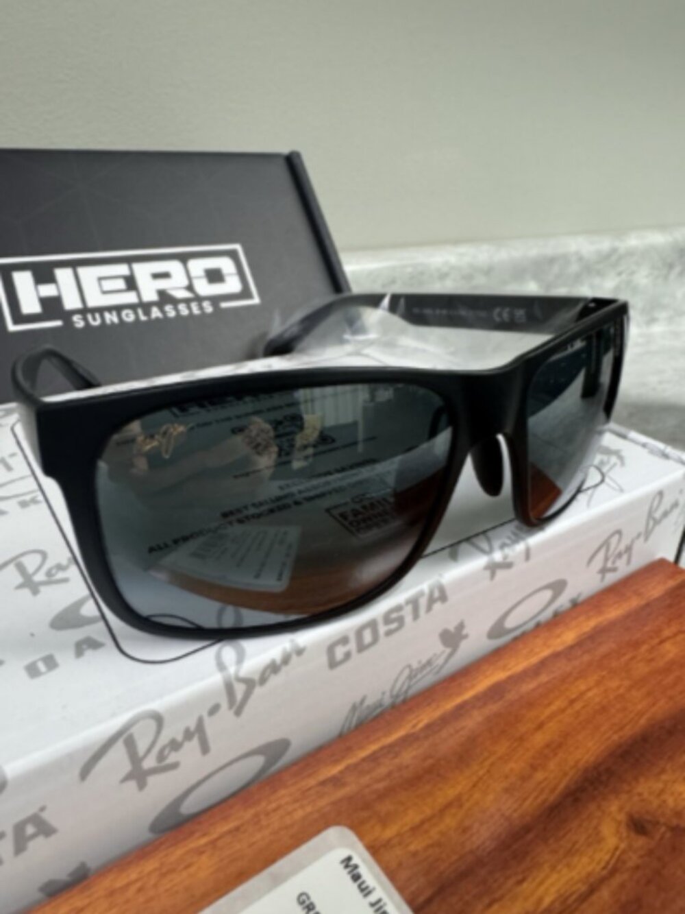 MAUI JIM | NEW | RED SANDS | 432 - 2M | MATTE BLACK | NEUTRAL GREY - Picture 10 of 10